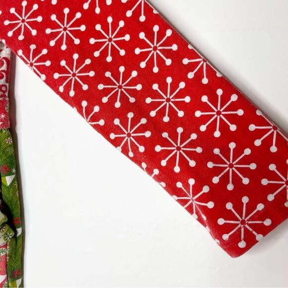 Jelly The Pug Multi-Color Holiday Brook Knit Dress with Ruffle Youth Size 6 - Picture 6 of 9